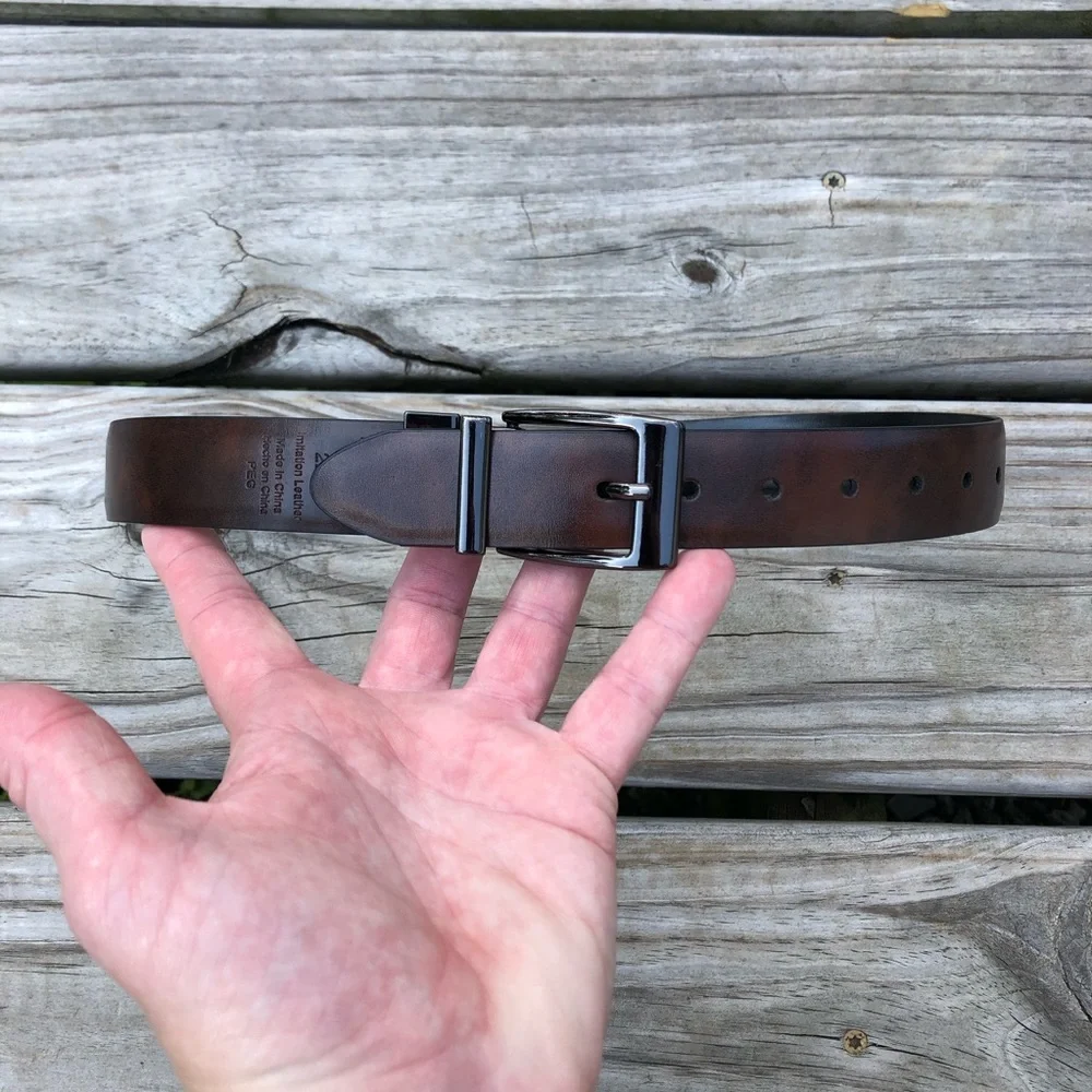 Boys Dickies Reversible Leather Belt! EUC!